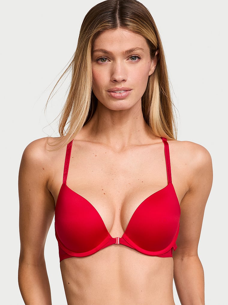 Vithtctoria's Sethtcret Sexy Tee Smooth Front-Close Push-Up Bra Front Close