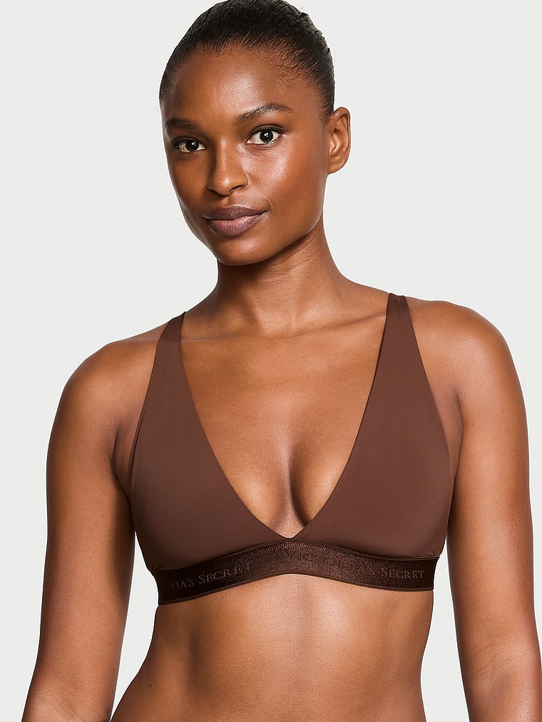 The T-shirt Wireless Plunge Bralette Smooth