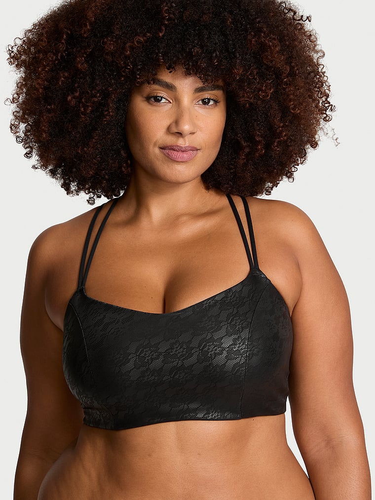 VSX VSX Elevate? SuedeEffect Lace Stretch-Comfort Sports Bra