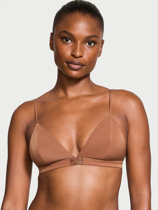 Vithtctoria's Sethtcret Luxe Crepe Triangle Bralette