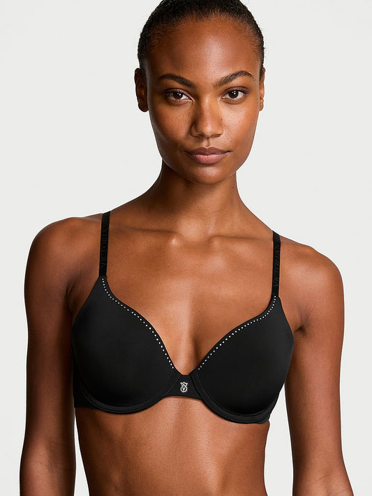The T-shirt Shine-Trim Lightly Lined Full-Coverage Bra Shine Trim