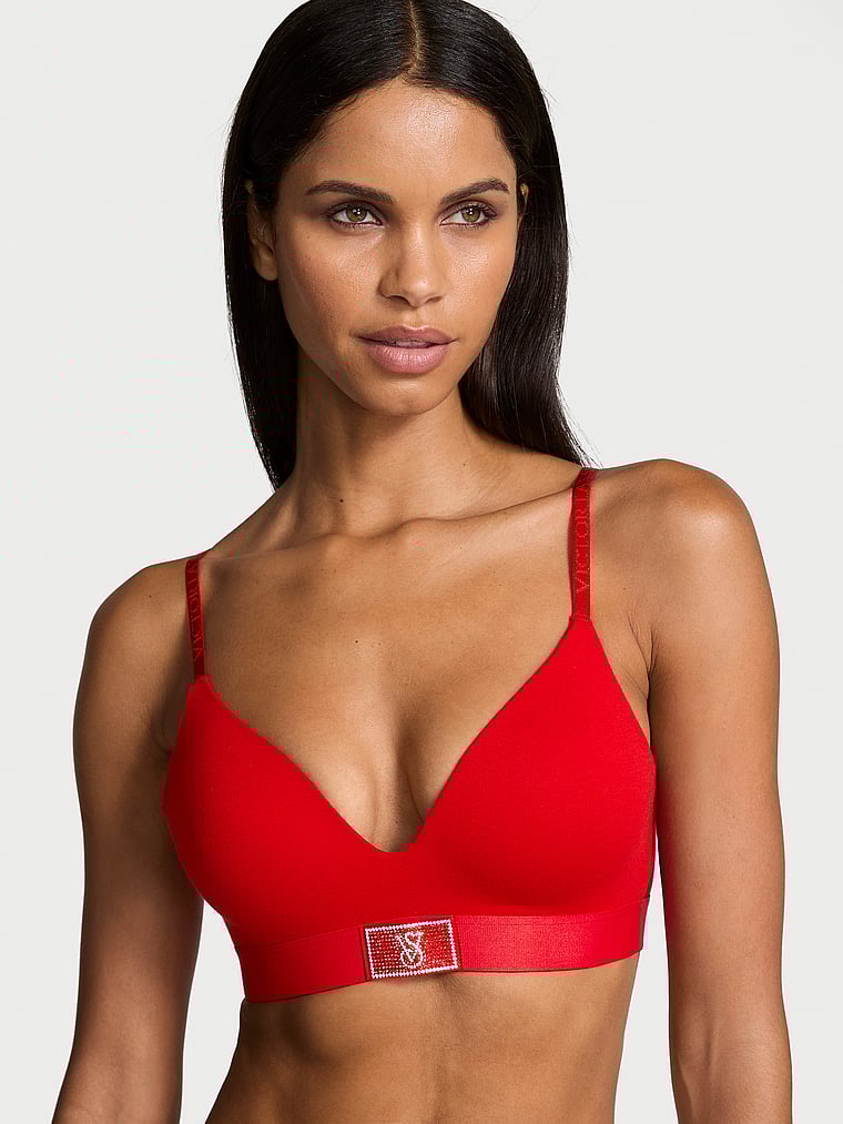 The T-shirt Shine Patch Lightly Lined Wireless Bra Shine Patch