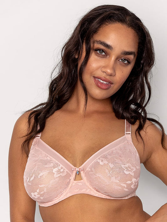Curvy Couture Smooth Lace Unlined Bra