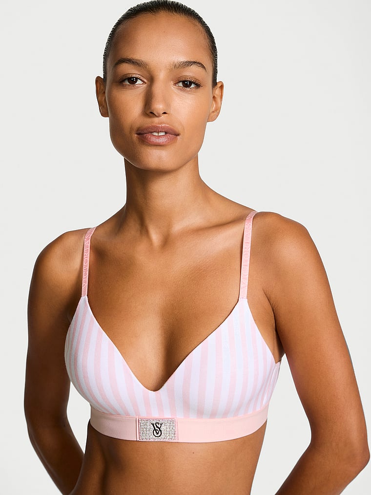 The T-shirt Shine Patch Lightly Lined Wireless Bra Shine Patch