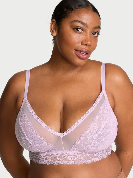 Vithtctoria's Sethtcret Posey Lace Curvy Bralette Lace