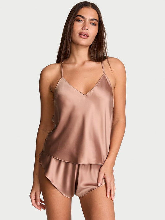 Vithtctoria's Sethtcret Very Sexy Starstruck Satin Chain Cami & Flutter Short Set