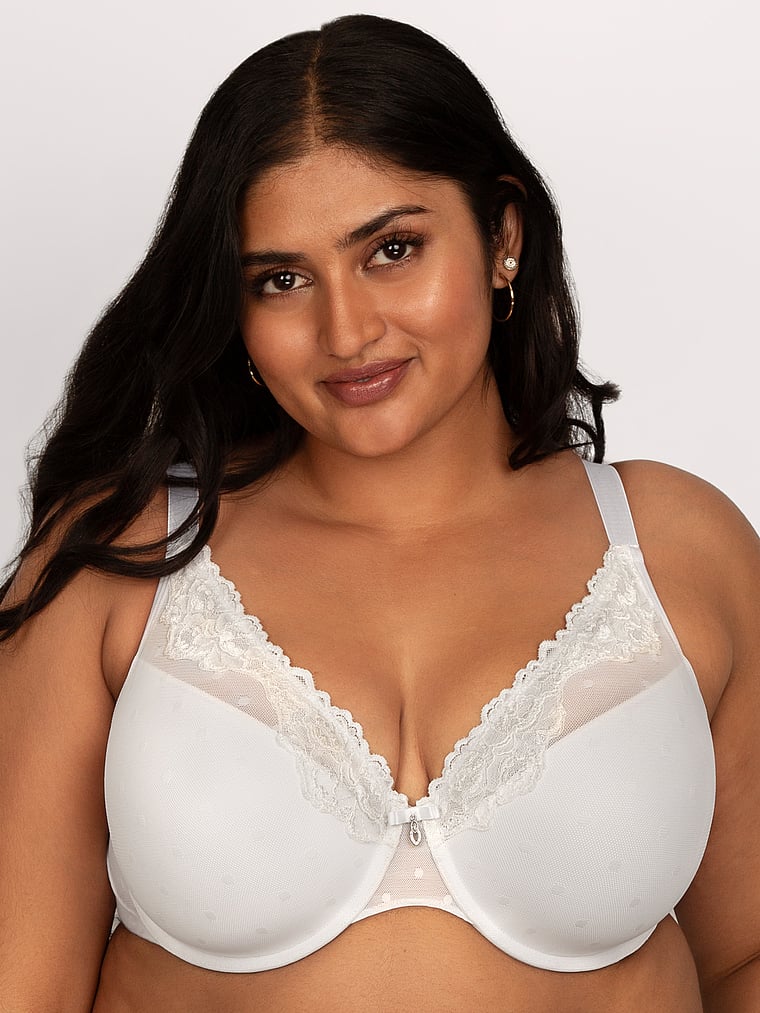 Curvy Couture Sheer Whisper Plunge T-Shirt Bra