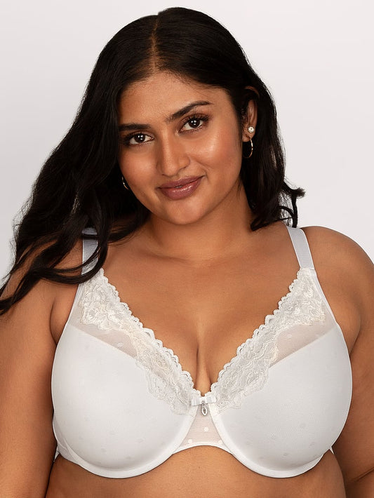Curvy Couture Sheer Whisper Plunge T-Shirt Bra