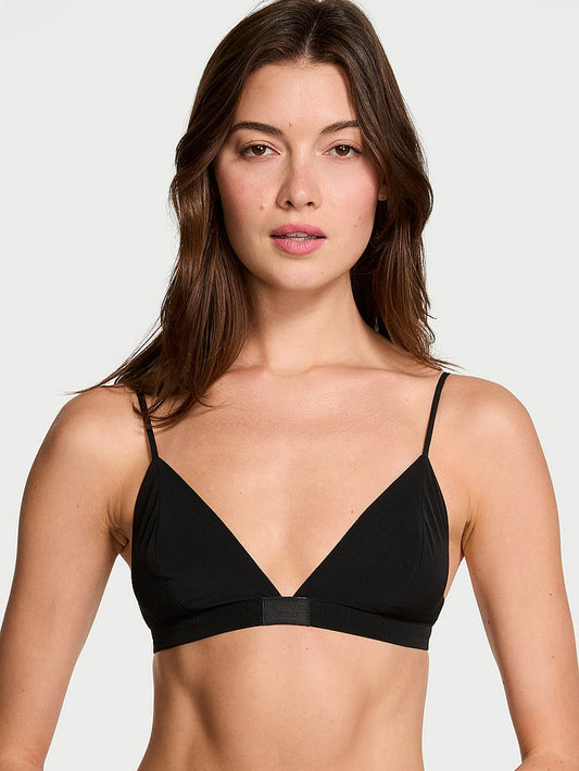 Vithtctoria's Sethtcret Luxe Crepe Triangle Bralette