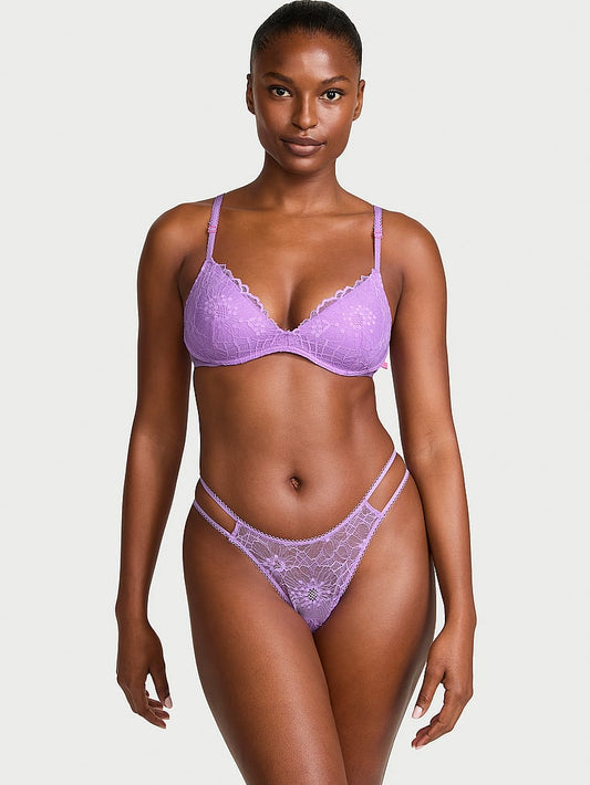 Vithtctoria's Sethtcret Sexy Tee Lace Wireless Push-Up Bra Lace
