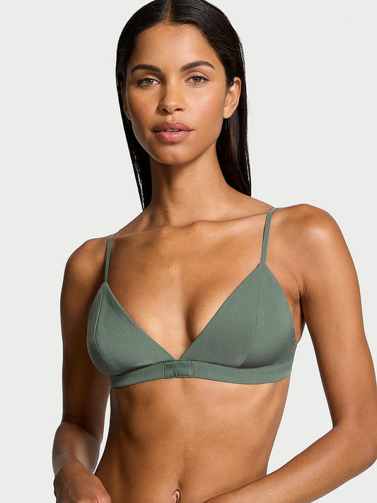 Vithtctoria's Sethtcret Luxe Crepe Triangle Bralette