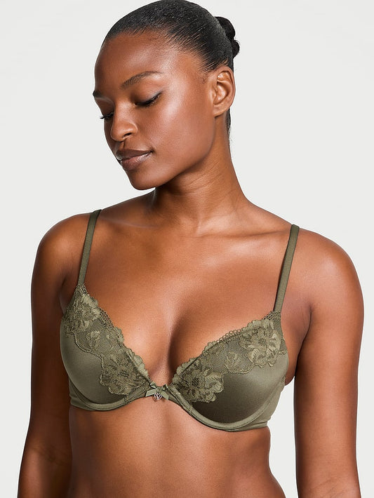Body by Vithtctoria Lace-Trim Push-Up Bra Lace Trim