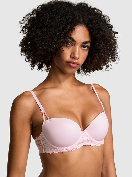 PINK Wink Push-Up Balconette Bra Smooth