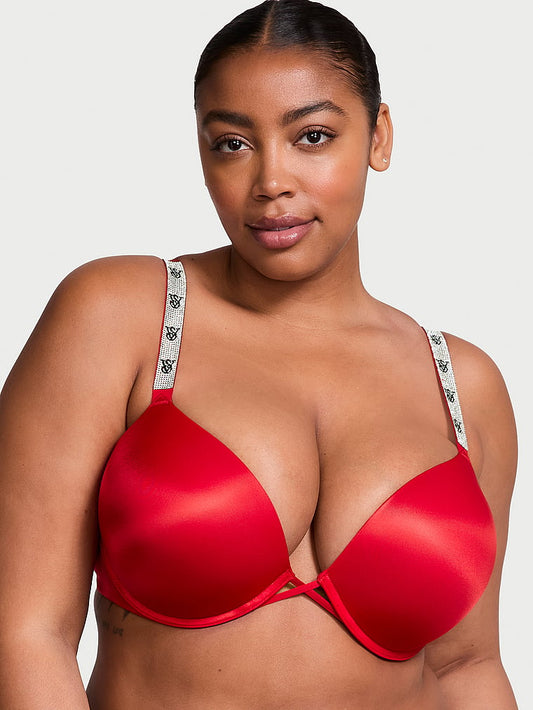 Very Sexy Bombshell Add-2-Cups Shine Strap Push-Up Bra Shine Strap