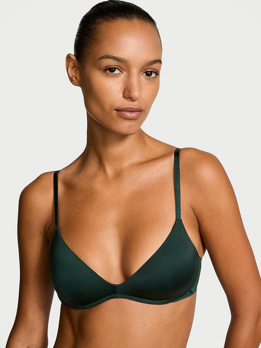 Vithtctoria's Sethtcret Sexy Tee Smooth-Cup Wireless Push-Up Bra Lace Trim