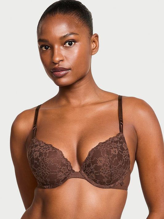 Vithtctoria's Sethtcret Sexy Tee Posey Lace Push-Up Bra Lace