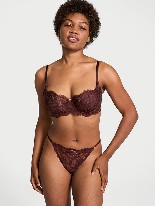 Dream Angels Wicked Unlined Lace Balconette Bra Lace